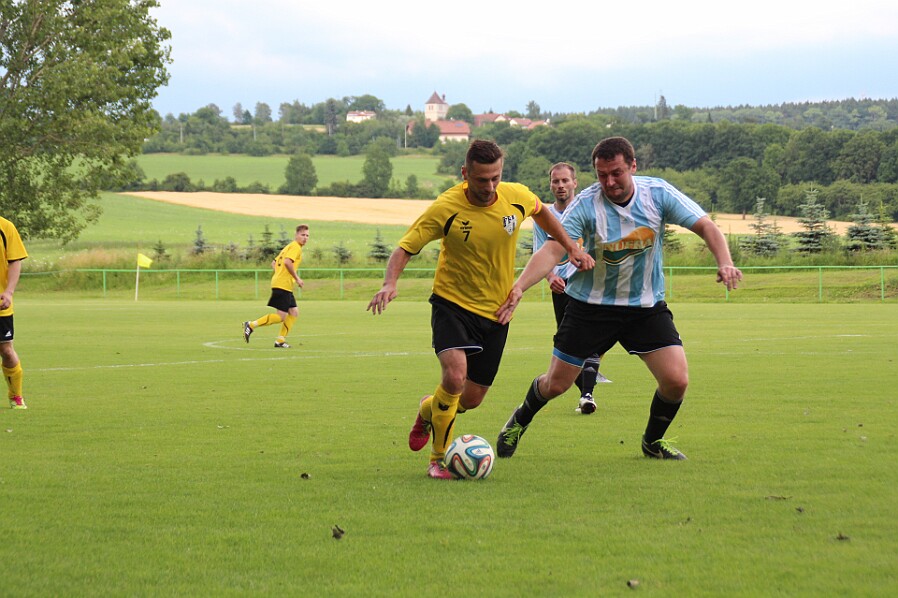 06.19 - KP muži - Provodov - Vysoká VOTROK Krajský přebor Sokol Provodov - FK Vysoká n. L. (žlutá) 1 : 3 pol. 1:0. © Z.Majer