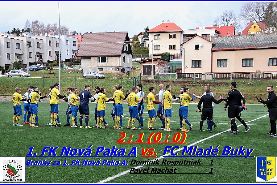 11.11 - 1. B třída sk. A - N.Paka - Mladé Buky Jiří Štěpař, realizační tým (domácí): Tohle utkání se nám vůbec nepovedlo. Byli jsme nepřesní v přechodové fázi a tím se...