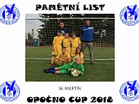 Pamětní list - Miletín