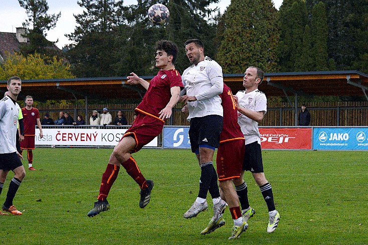 SK Červený Kostelec vs FK Náchod 0-3 VOTROK Krajský přeboe mužů, 13. kolo, ročník 2023-2024