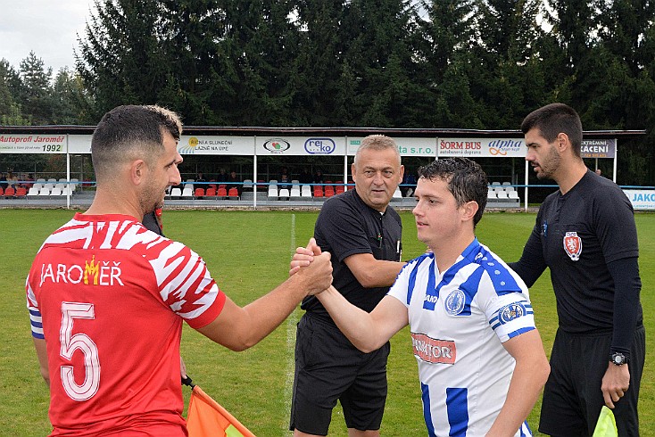 FK Jaroměř vs FK Náchod 3-1 5. česká fotbalová liga, ročník 2024/2025, 8. kolo