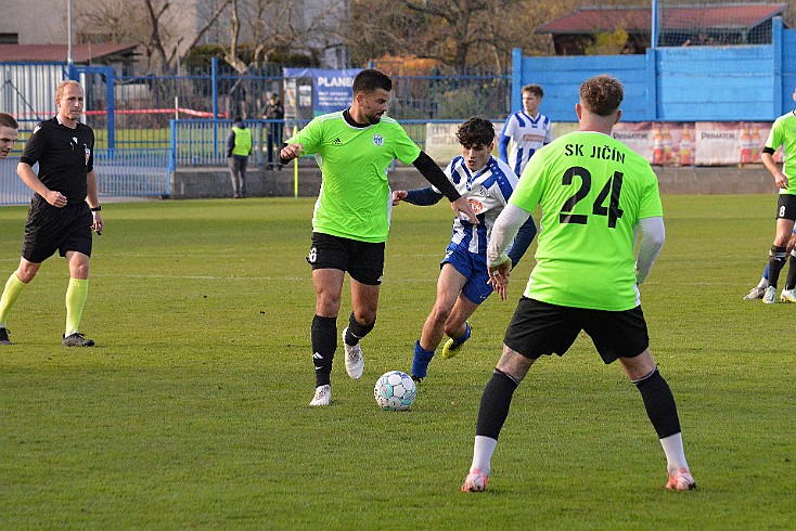 FK Náchod vs SK Jičínv2-0 5. česká fotbalová liga, ročník 2024/2025, 13. kolo