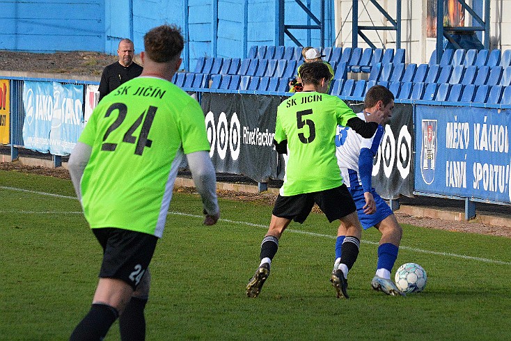 FK Náchod vs SK Jičínv2-0 5. česká fotbalová liga, ročník 2024/2025, 13. kolo