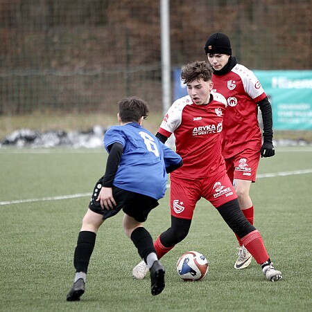 250125 - H.Králové Slavia - V.Mýto - přípravný zápas U17 - ©ZH