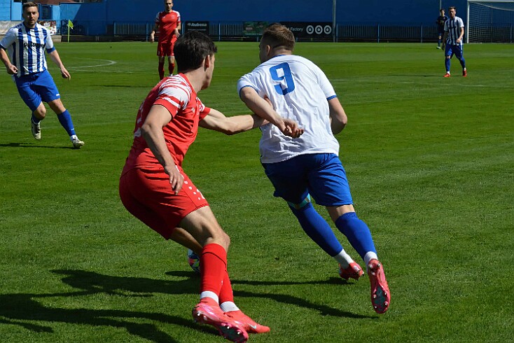 FK Náchod vs FK Jaroměř 3-0 5. česká fotbalová liga, ročník 2024/2025, 23. kolo