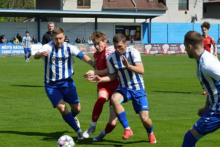 FK Náchod vs FK Jaroměř 3-0 5. česká fotbalová liga, ročník 2024/2025, 23. kolo