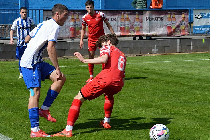 FK Náchod vs FK Jaroměř 3-0 5. česká fotbalová liga, ročník 2024/2025, 23. kolo