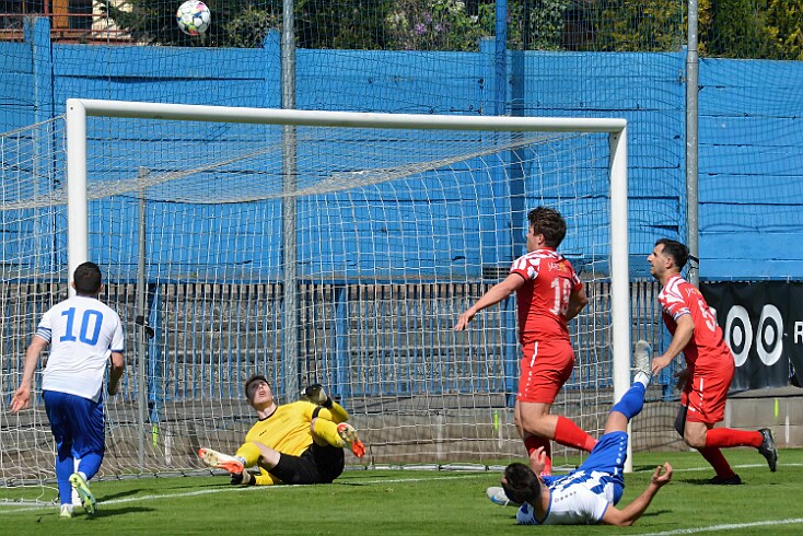 FK Náchod vs FK Jaroměř 3-0 5. česká fotbalová liga, ročník 2024/2025, 23. kolo