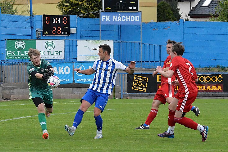 FK Náchod vs FC Spartak Rycnov nad Kněžnou 3-0 5. česká fotbalová liga, ročník 2024/2025, 25. kolo