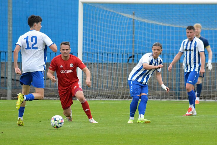 FK Náchod vs FC Spartak Rycnov nad Kněžnou 3-0 5. česká fotbalová liga, ročník 2024/2025, 25. kolo