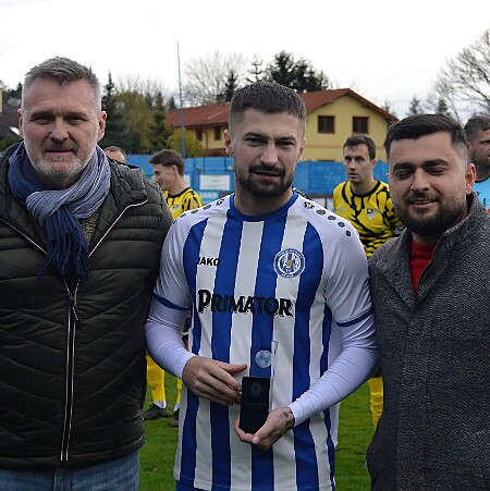 Předání ceny za nejhezčí gól měsíce září ČFL - Roman Čáp